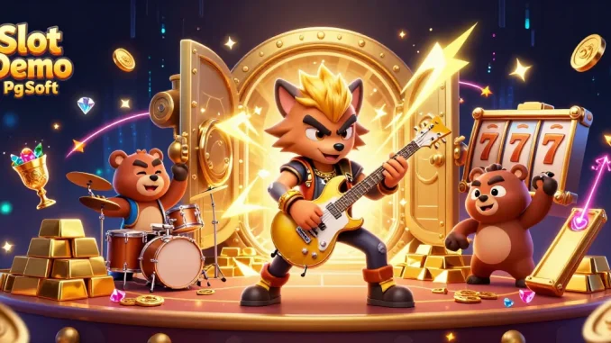 Experience thrilling wins with Slot Demo Pg Soft's vibrant 3D illustration of animated casino characters!