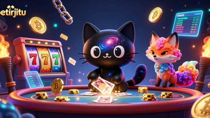 Petirjitu menghadirkan suasana menarik dengan kucing lubang hitam dan nebula rubah di kasino.