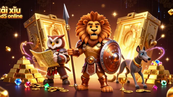 Experience exhilarating gameplay at tài xỉu md5 online with vibrant casino elements and engaging characters.