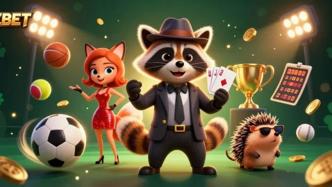 ZBET logos and engaging characters showcase thrilling sports betting action with animated excitement.
