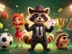 ZBET logos and engaging characters showcase thrilling sports betting action with animated excitement.