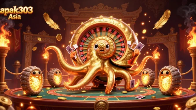 Engage thrillingly in Lapak303 Asia with this vibrant, immersive casino scene.