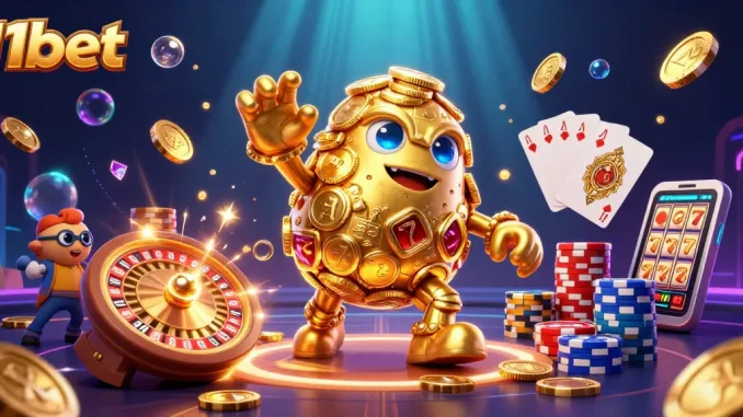 Experience thrilling wins with 11bet's dynamic golem and casino elements illuminating the game.