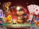 Winbox Android app showcases treasure hunting with poker elements, emphasizing mobile gaming excitement.