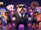 Bet big with open88 as a mafia bulldog oversees vibrant slot games and poker excitement!
