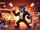Experience the thrill of gambling at indianiamerica with a stylish black panther dealer and charming companions.