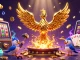 Hit-club showcases a vibrant 3D casino scene with a golden phoenix and slot machine excitement.