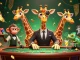 Engage with the vibrant world of BTY0991, featuring a giraffe at a poker table amidst dazzling casino elements and energized gameplay.