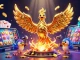 Engaging 3D illustration showcasing gmnc with a molten gold phoenix and animated casino elements.