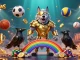 Engage with DAUNEMAS at its vibrant 3D casino scene featuring Norse mythology elements.