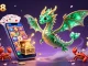 Experience vibrant slot games at CM88 with enchanting sea dragons and treasure chests.